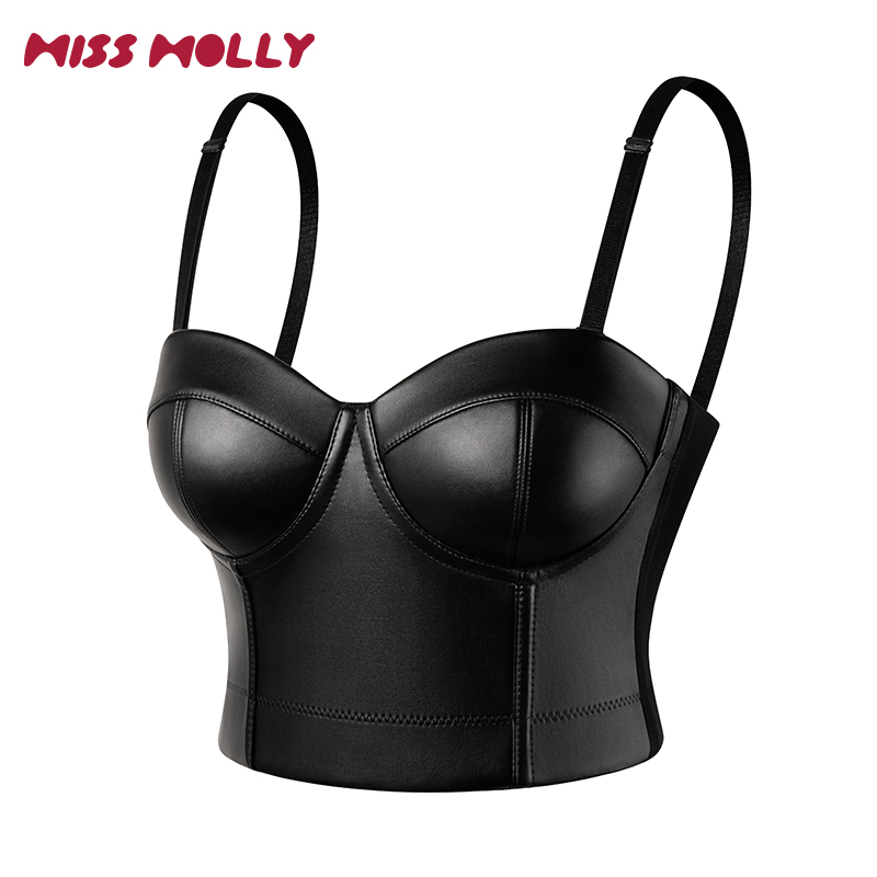 Corset Waist Cinch - ผู้หญิงคอร์เซ็ทหนัง Bustiers ชุดชั้นใน Crop Top Gothic