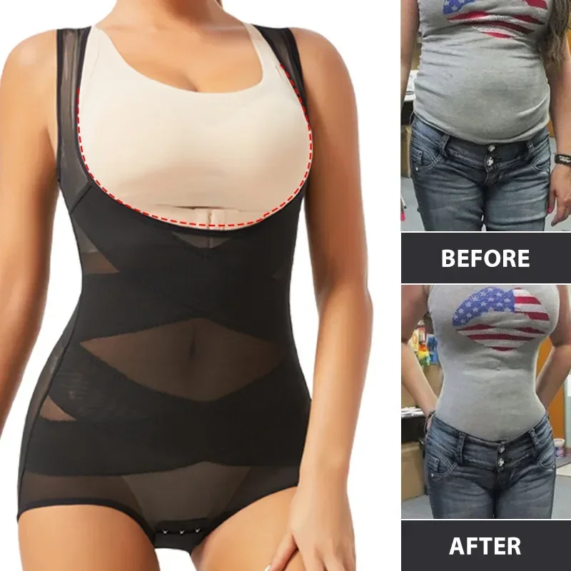 Shapewear Bodysuit Firm - ผู้หญิงกางเกงบอดี้สูท Body Shaper ชุดชั้นในเซ็กซี่ Tummy Control