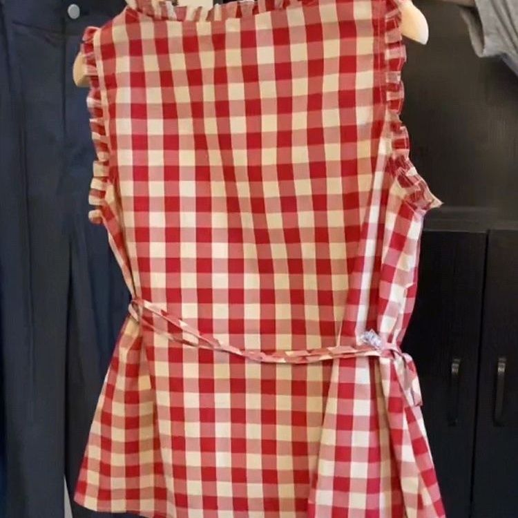เสื้อกั๊กแขนกุดลายสก๊อตสีแดงสไ - Corset Waist Cinch บทวิจารณ์และราคา